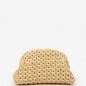 Bambi Hand Crochet Clutch - Color Natural/Pink